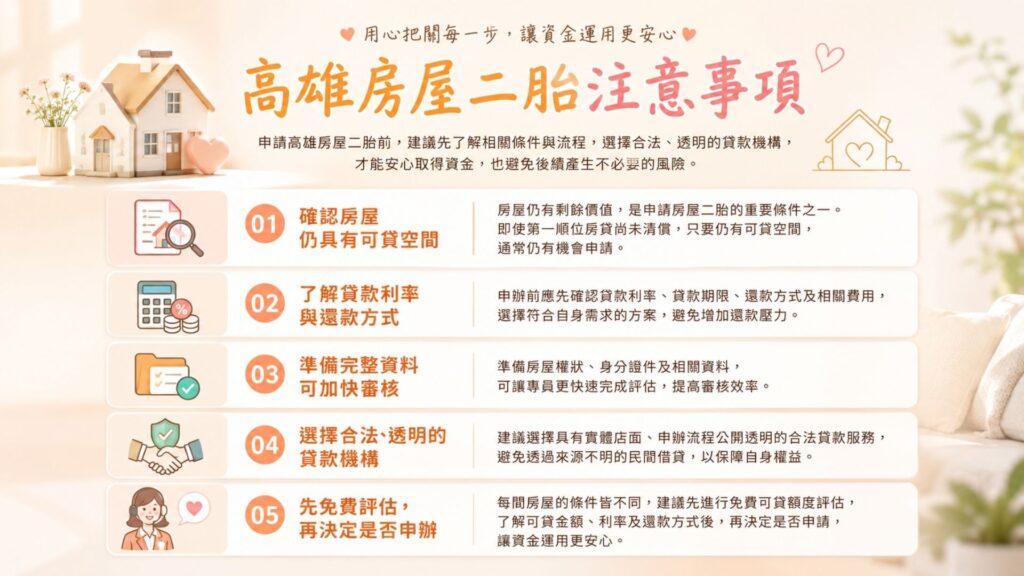 高雄房屋二胎注意事項
